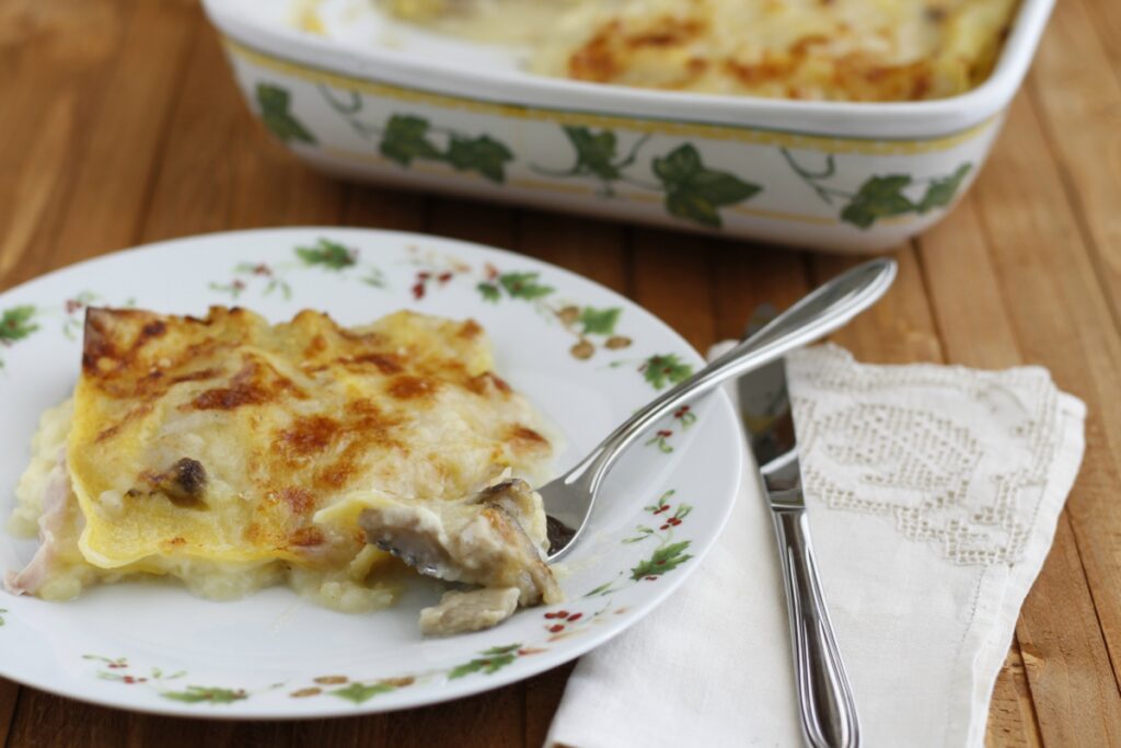 lasagne con vellutata di patate