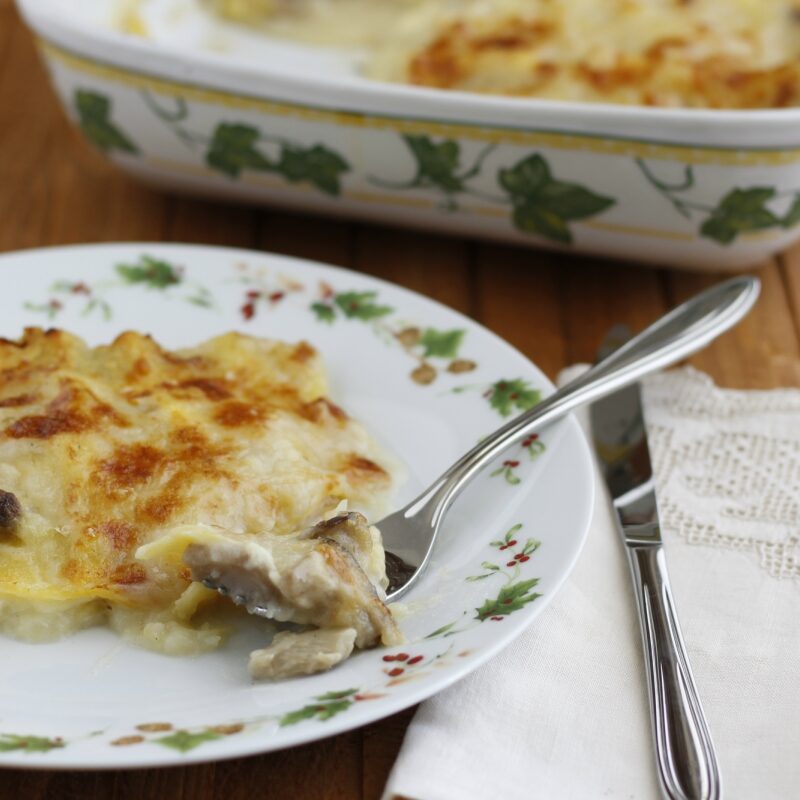 lasagne con vellutata di patate