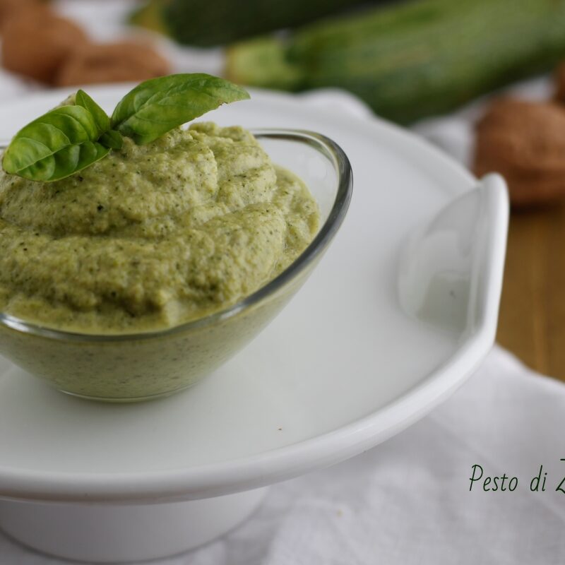 pesto di zucchine e noci