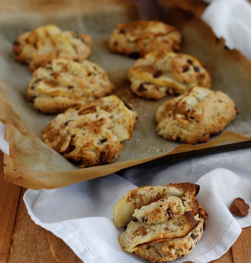 biscotti di frolla mele e cioccolato