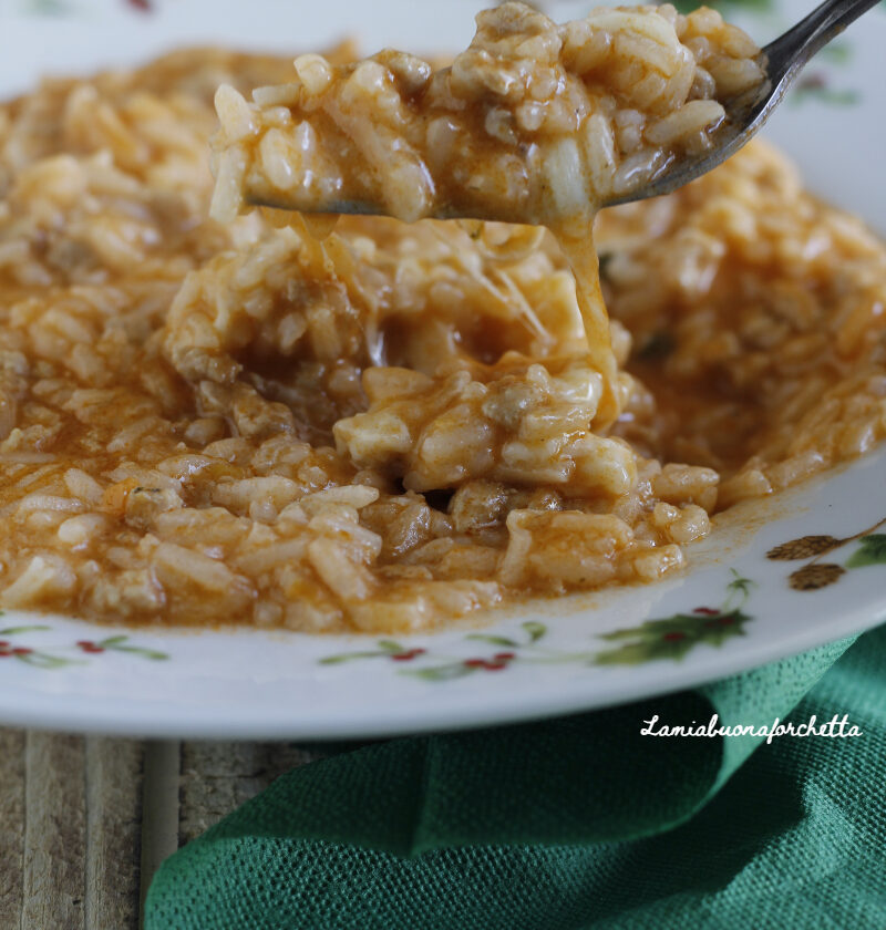 risotto zucca e salsiccia