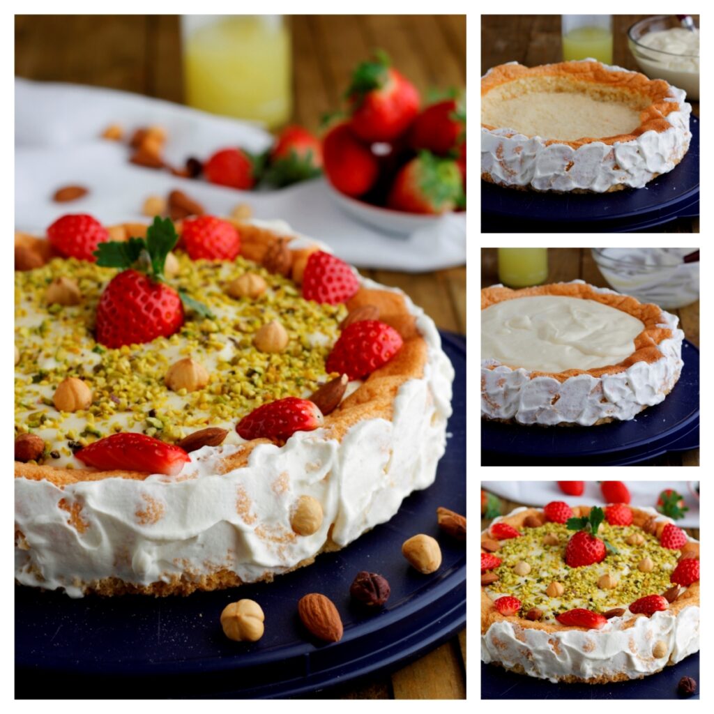 torta ripiena alle fragole