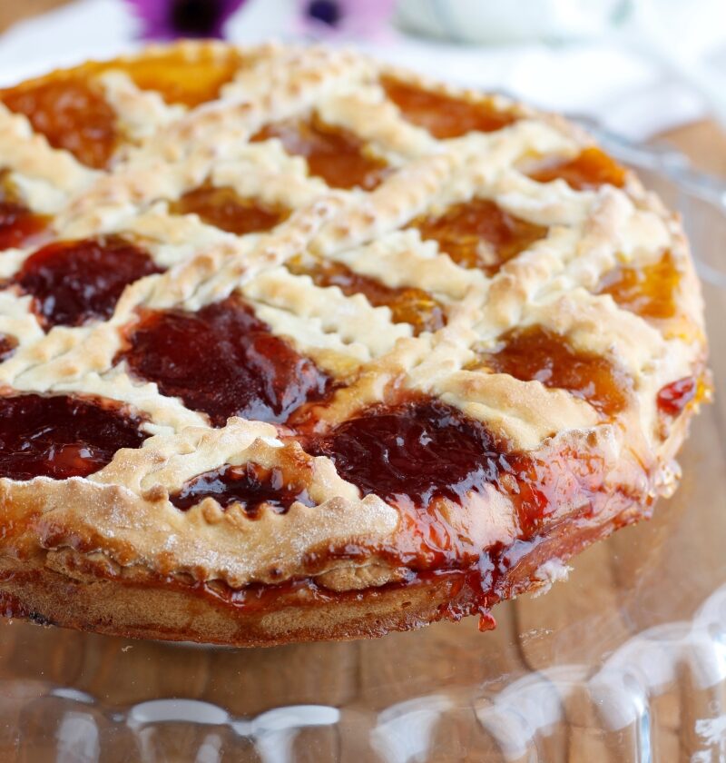 crostata di confettura con frolla allo yogurt