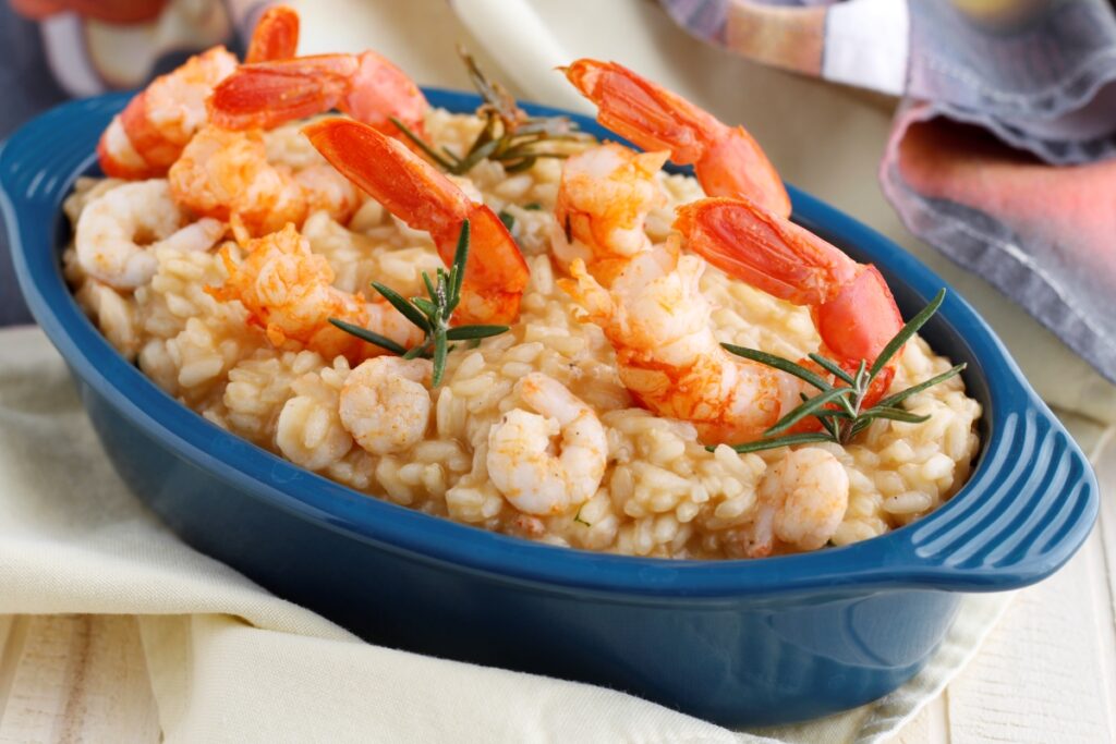 risotto gamberetti e gamberoni