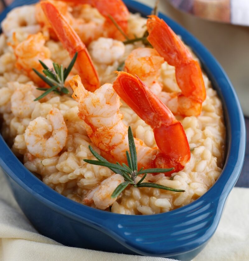 risotto gamberetti e gamberoni