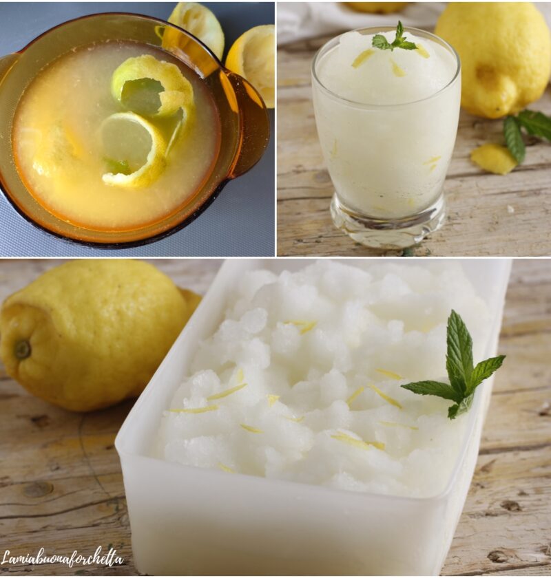 granita di limone siciliana