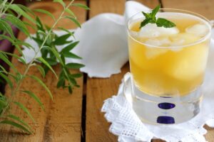 tè verde con granita di limone