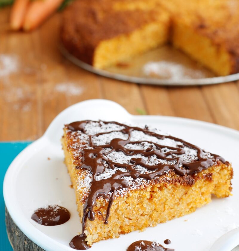 torta di carote mandorle e cocco