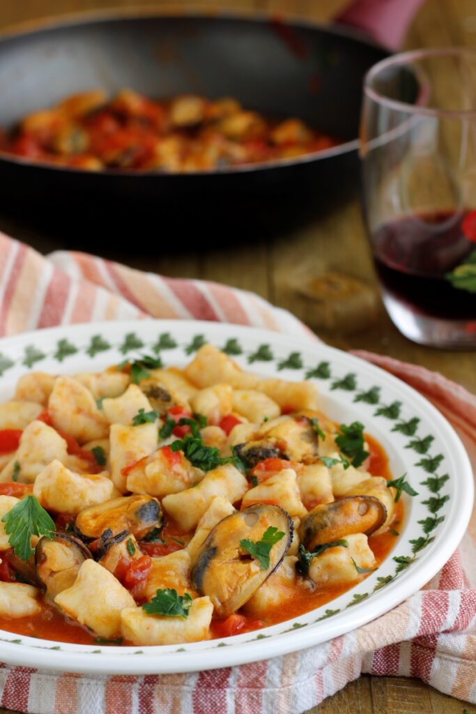 gnocchi cozze e pomodorini