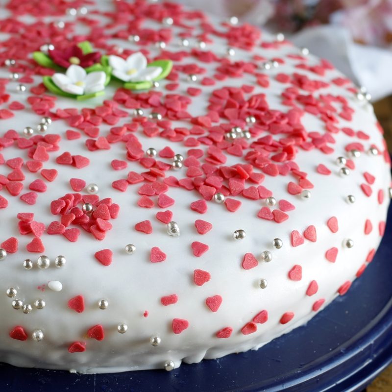 torta con pasta di zucchero