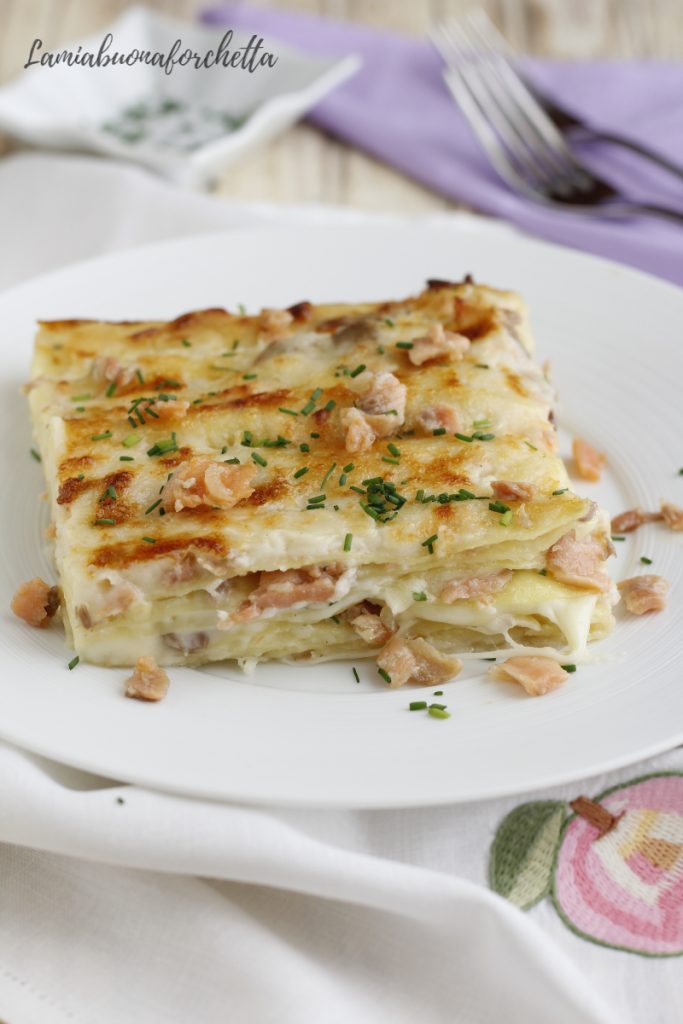 lasagne al salmone