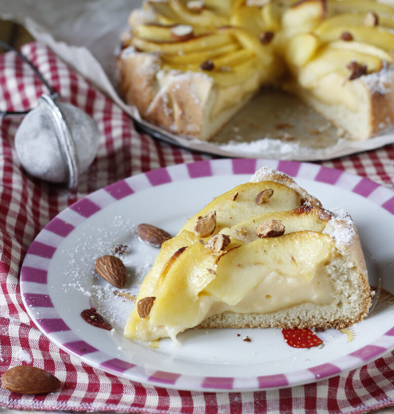 crostata crema e mele