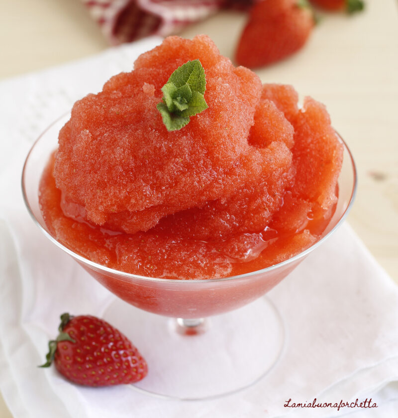 granita di fragole