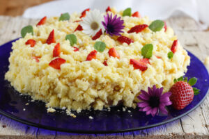 torta mimosa alle fragole