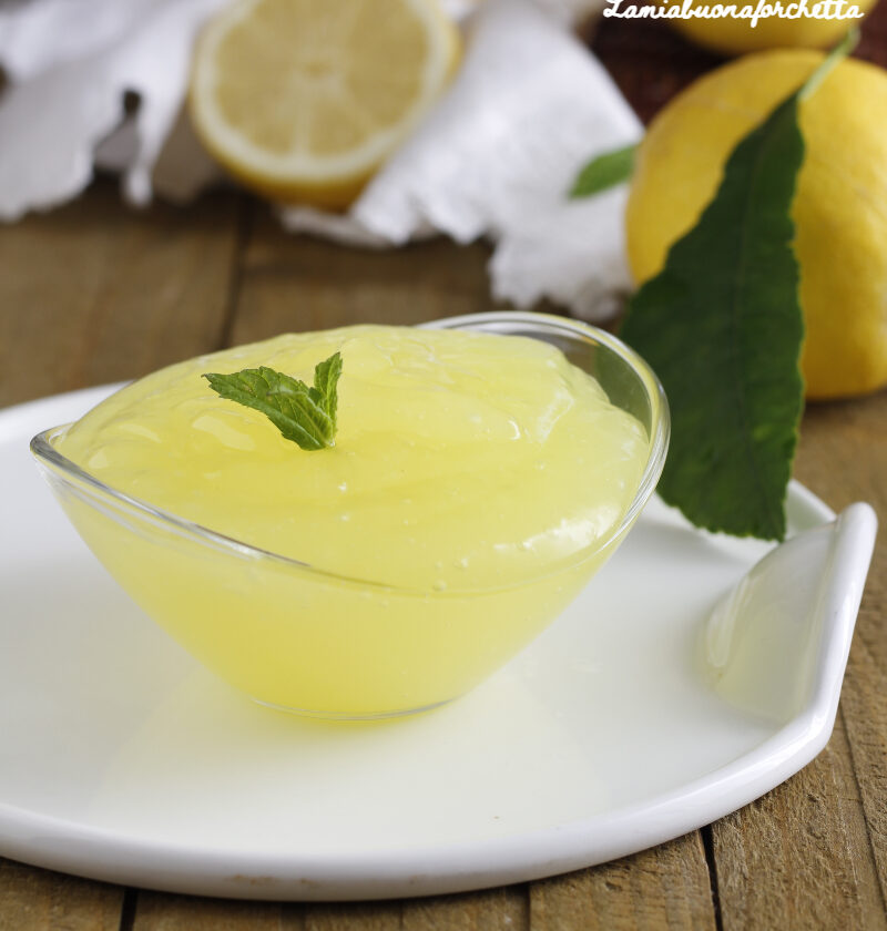 crema al limone all'acqua